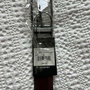 Reversible black/brown men’s leather belt